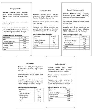 Briosa Gourmet Sardine Salmon Mackerel Tuna and Cod Pate Rich in Omega-3 - 2.64 Oz Pack Of 5 - Buy Online on GoSupps.com