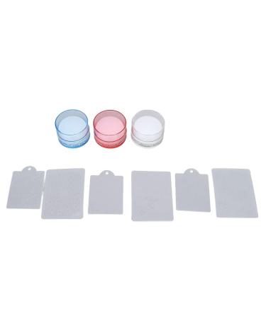Buy 9PCs Nail Art Stamper Set - Clear Jelly Silicone for DIY French Manicure Designs | International Shipping Available - Buy Online on GoSupps.com