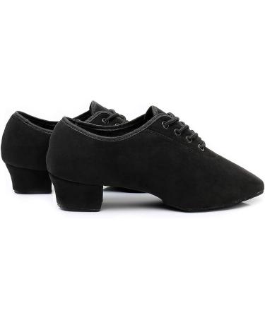 Black Lace-Up Dance Shoes for Boys/Men - Low Heel Latin Tango Salsa Practice Shoes (Size 5.5 Big Kid) - Buy Online on GoSupps.com