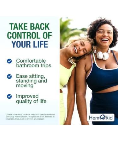 Buy HemRid Plus Advanced Herbal Comfort Formula - 90 Veggie Capsules with Horse Chestnut & Witch Hazel | Enhanced Comfort & Wellness - Made in USA - Buy Online on GoSupps.com