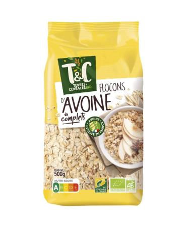 TERRES ET CEREALES - flocons avoine bio 500g - Trois Articles