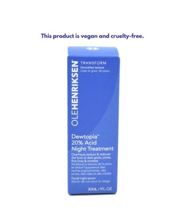 Ole Henriksen Dewtopia Acid Night Treatment 1 oz - Skin Refining Overnight Serum - Buy Online on GoSupps.com
