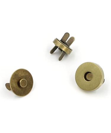 20 Set Magnetic Snaps  Purse Magnetic Bag Fastener Clasp Magnetic Button Replacement Kit for Sewing  DIY Craft  Purses  Bags  Clothes  Leather (Bronze 18MM) - Buy Online on GoSupps.com