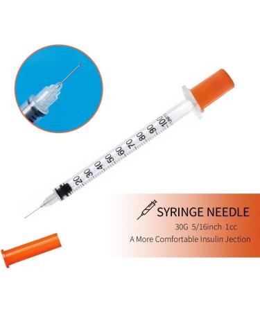 LabAider Disposable Insulin Syringe 1ml Syringes with 30Ga 5/16in Needle Individually Wrapped 100 Count - Buy Online on GoSupps.com