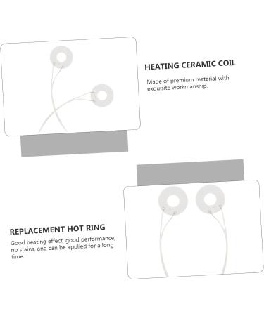 Housoutil 2pcs Ceramic Coil Heating Plate Replacement Ceramic Coils Hairdressing Ceramic Coil Hairdressing Machine Electric Appliances Ceramic Coil Element Plastic Electro-Thermal White 9.5X2.5CM White - Buy Online on GoSupps.com