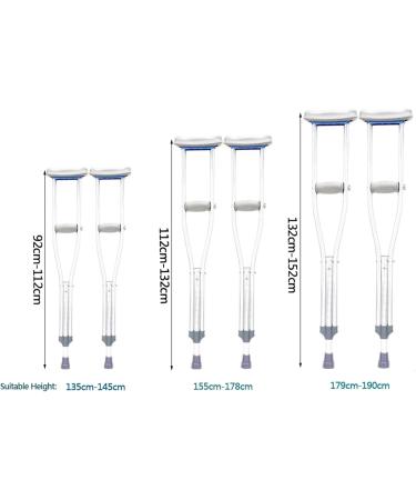 LINYUES Crutches for Adults Underarm Aluminum Adult Underarm Crutches Lightweight Medical Adult Crutches for Walkingdjustable Crutches for Youth/Adults/Tall Adults Great for Travel or Work A 112132 cm - Buy Online on GoSupps.com