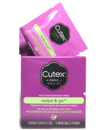 Cutex Swipe and Go Nail Polish Remover Pads (Pack of 2)