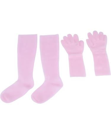 Silicone Gel Spa Socks 2 Pairs Moisturizing Gloves Socks Set for Repairing Softening Dry Cracked Hand Feet Extended Silicone Moisturizing Gloves Socks (1) - Buy Online on GoSupps.com
