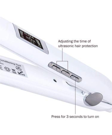 Infrared Hair Care Iron - Cold Iron Treatment for Damaged Hair | Stylish Recovery Tool (White - Buy Online on GoSupps.com