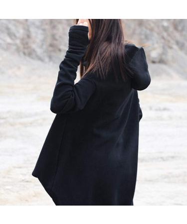 Bigfanshu in Women's Clothing Hooded Sweatshirt Long Sleeve Hoodies Ladies Jumper Dress Oversized Dark Blue - Buy Online on GoSupps.com