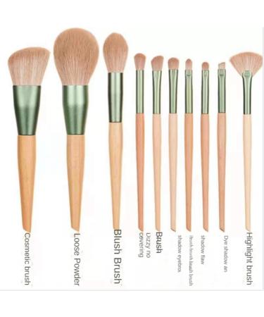 Durratou Makeup Brush Set 10 Pieces Makeup Brush Bag Super Soft Blusher Powder Brush Eyeshadow Brush Highlighter - Buy Online on GoSupps.com