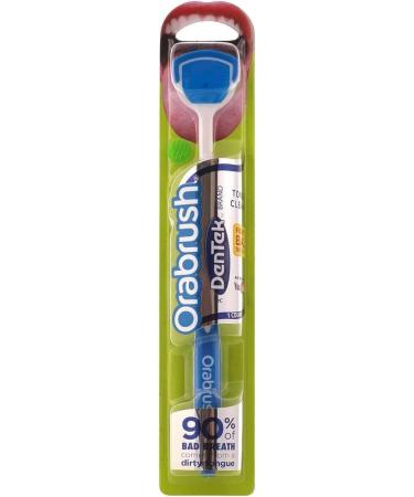 DenTek Orabrush Tongue Cleaner and Tongue Scraper 1 Count (Pack of 4)