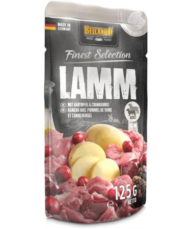 Belcando Finest Selection Lamb with Potatoes & Cranberries | Double Pack | 2 x 12 x 125 g | Wet Food for Sensitive or Picky Dogs | with Cold-Pressed Safflower Oil - Buy Online on GoSupps.com