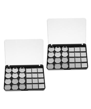 Palette De Maquillage Vide Magn tique 2 Pi ces 24 Godets 2080 Noir Multifonction Diy Pour Professionnels Et Amateurs Organisation Fards Paupi res Portable
