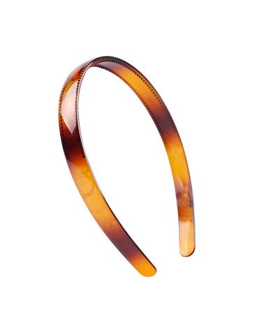 Set of 2 Simple Fashion Plastic Headbands - Black + Brown Hair Hoop Hair Accessories for Women and Girls - Buy Online on GoSupps.com