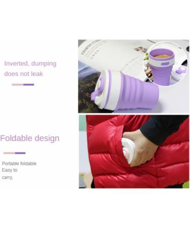 MOILO folding cups outdoor sports telescopic cups silicone folding cups outdoor coffee cups drinks cups (Liaci 12oz) Liaci 12oz - Buy Online on GoSupps.com