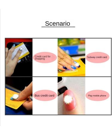 Koterry 5Pcs NFC Flash Nail Sticker LED Bare Chip Intelligent Luminous Nail Lamp Nail Sticker Enhancement Dark Blue - Buy Online on GoSupps.com