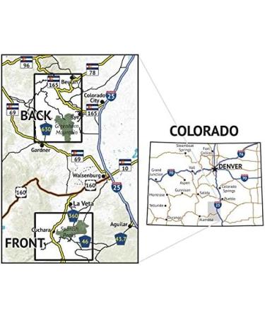 Greenhorn Mountain/Spanish Peaks Wilderness Topographic Hiking Map - Colorado Trail Maps (2019) - Buy Online on GoSupps.com