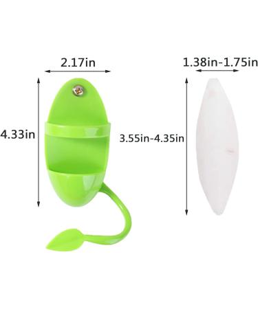 Cuttlebone 2 Pack Large Cuttlefish Bone with Holder for Birds Cockatiels Parakeet Turtles Tortoise Snails (Color AB) green - Buy Online on GoSupps.com