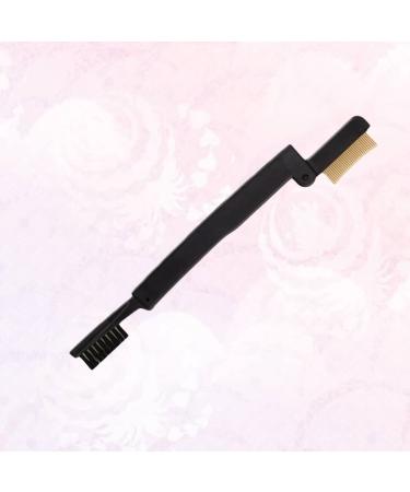FRCOLOR 2 Pcs Eyebrow Comb & Eyelash Curler Set - Metal Teeth Eyebrow Brush Portable Steel Lash Comb for Perfect Brows - Buy Online on GoSupps.com