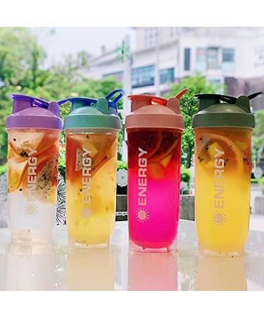 Portable Sport Shaker Bouteille d'eau Bouteille Milkshake Prot ine Poudre Shake Coupe d'agitation Shake Shake Coupe avec boule d'agitation 500 / 700ml (Color : Blue 500ml) - Buy Online on GoSupps.com