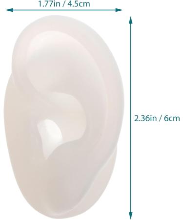 FOMIYES Flexible Ear Model for Piercing Practice - Silicone Anatomy Display Education Tool for Body Art & Perforation Techniques - Buy Online on GoSupps.com