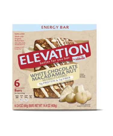 Millville Elevation White Chocolate Macadamia Nut Energy Bars 14.4oz Pack of 1