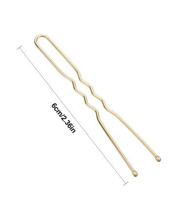 Buy Dokpav 200 U-Shape Gold Bobby Pins for Girls & Women | International Shipping Available - Buy Online on GoSupps.com