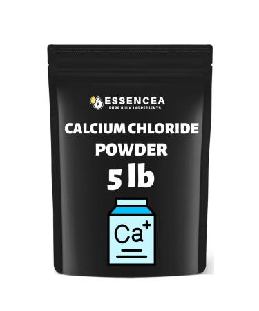 Calcium Chloride 5Lb by Essencea Pure Bulk Ingredients | Used as Calcium Supplement | Pure Calcium Chloride Powder | Bulk Bag 80 Ounces