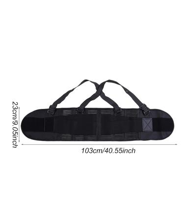 Work Back Brace - Elastic Back Brace For Lower Back - Lower Back Brace Posture Corrector Protector All-Round Waist Protection M - Buy Online on GoSupps.com
