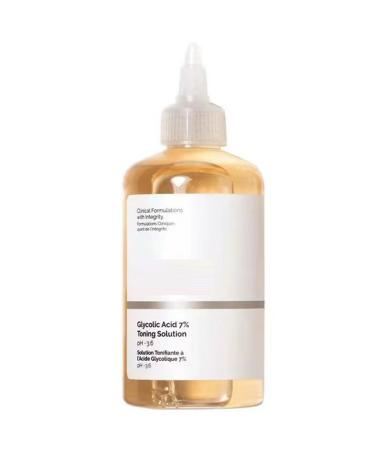 Glycolic Acid 7% Toning Solution 240ml Face Serum for Blemishes and Acne Skincare Hyaluronic Acid Glycolic Serum Hydrates and Reduces Skin Blemishes