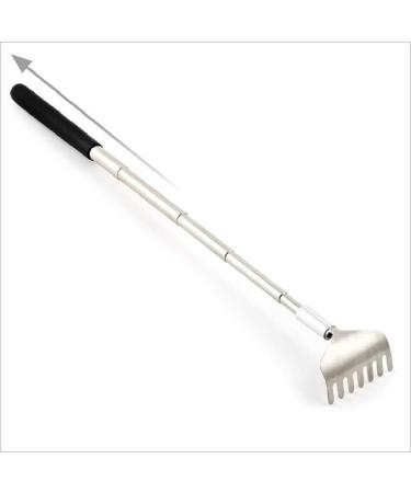 Telescopic Stainless Steel Back Scratcher - Extendable 20cm to 68cm - Practical Arm Extension Comb - Buy Online on GoSupps.com