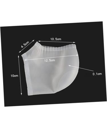 minkissy 3 Pairs Heel Soreness Relief Cushion Sleeves Shoe Inserts Silica Protective Sleeve Pedicure Heel Crack Men and Women White Soft - Buy Online on GoSupps.com