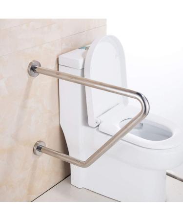 Anti-Slip Handrail Toilet Grab Handle Bathroom Toilet Handrail Security Pole Curve Grab Bar Stainless Steel Wall Mounted Shower Handrail R - Buy Online on GoSupps.com
