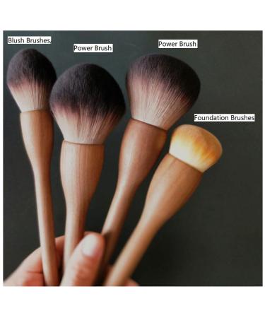 Shop Big Advanced Fashion Kabuki Powder Brush | Walnut Handle Soft Fiber Makeup Tool - International Shipping Available - Buy Online on GoSupps.com