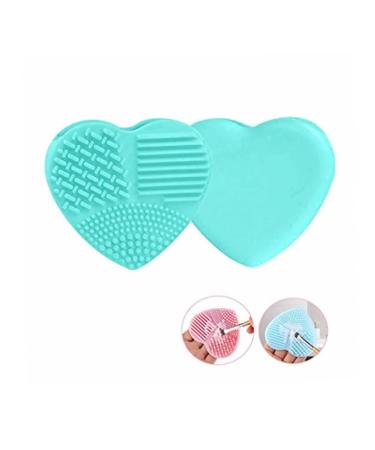 Silicone Heart-Shaped Makeup Brush Cleaning Tool | Egg Brush Cleaner for Beauty - Buy Online on GoSupps.com