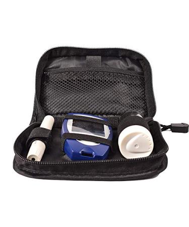 Hooshion Diabetic Organizer Carrying Case Kit Diabetes Testing Kit Case Blood Glucose Meter Storage Bag