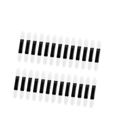 DRESSOOS Makeup Eyeshadow Dual Sided Eyeshadow Brush 100pcs foam sponge women eyeshadow brush Smudge brush Disposable Miss suite M White