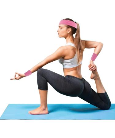 Absorbent Pink Wrist Welding Straps | Cotton Sports Wrist Bands for Men Women & Children | Ideal for Football Basketball Tennis & Gymnastics - Buy Online on GoSupps.com