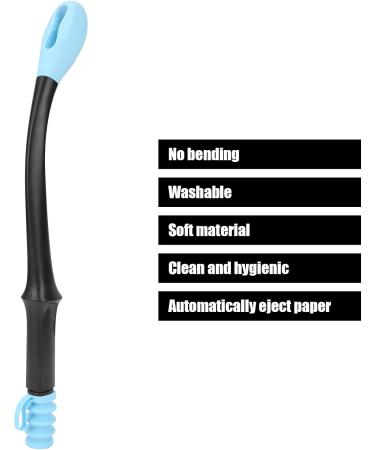 Toilet Wiper Aid | Long Handle Self-Wipe Tool for Comfort | Ideal for Seniors & Pregnant | Easy Wipe Solution (1 Pack Blue) - Buy Online on GoSupps.com