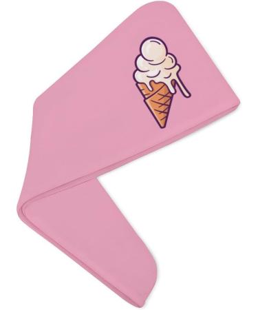 Melting Ice Cream Balls Microfiber Hair Towel Wrap | Super Absorbent Hair Turban for Women (10 x 26 ) - Ideal for Quick Drying & Comfort - Buy Online on GoSupps.com