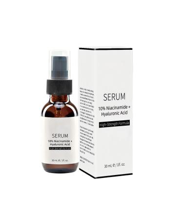 Brightening Hydrating Serum with Niacinamide and Hyaluronic Acid Lightweight Moisturizer for Dry Skin Relief and Glowing Skin