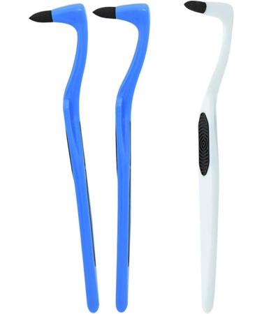 HEALIFTY 3Pcs Oral Hygiene Tool Teeth Polishing Clean Pick Tooth Stain Eraser Tartar Remover (Blue and White) - Buy Online on GoSupps.com