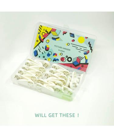 Invisible Nail Concrete Wall Hooks 25pcs - Non-Trace Picture Hangers for Concrete and Drywall - Medium Size - Buy Online on GoSupps.com