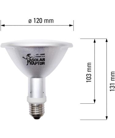 Buy Solar Raptor HID UV-Lamp 150W - Metal Halide Heat & UV Lamp for Terrariums | International Shipping - Buy Online on GoSupps.com