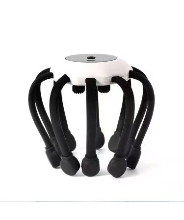 Allram electrical scalp massager Head massager with 10 vibration contacts 5 modes portable wireless head massage for stress tension and tension black