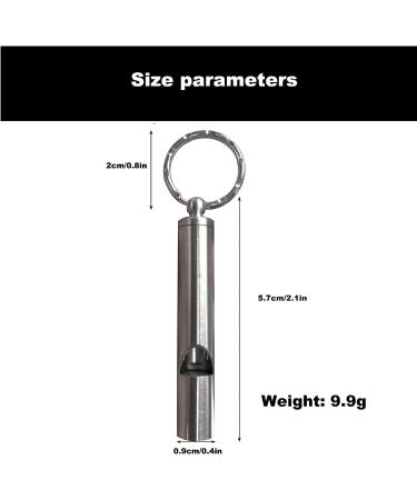 2PCS Mini Stainless Steel Survival Whistle for Camping, Hiking & Boating | Loud Emergency Whistle for Sporting Events | Call Your Dog - Keychain Included - Buy Online on GoSupps.com