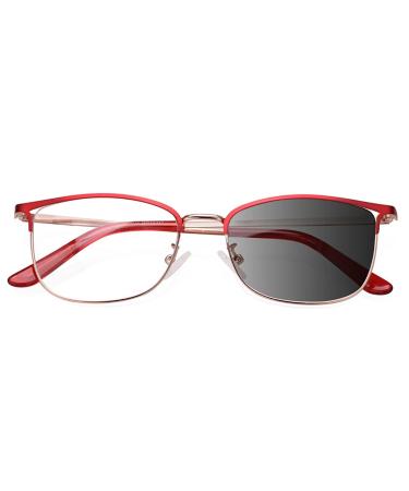 BAFAFA Reading glasses photochrome reading glasses cat's eyes anti-UV radiation protection relieves fatigue symptoms in sun readers (color: color -changing gray size: +0.5) +0.5 Color -changing Gray
