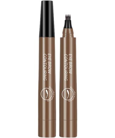 4 Point Eyebrow Pen 4 Point Eyebrow Pen Water Resistant Eyebrow Highlighter Black for Natural Simulation Wild Eyebrows Quick Drying Long Wearing No Tsuchiya Dark Brown - Buy Online on GoSupps.com