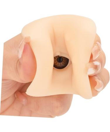 Housoutil 5pcs Makeup Practice Skin Silicone Molds Eyeline Practice Skin Eye Makeup Board Eye Plate Blank - Buy Online on GoSupps.com